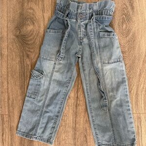 OshKosh B'gosh Light Blue Denim Jeans with Paperbag Waist 4T